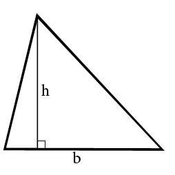 площадь треугольника по основанию и высоте