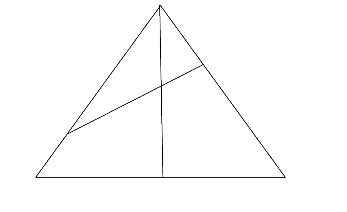 Как разбить треугольник. Треугольник. Треугольник рисунок. Разделить треугольник на 3 треугольника и 1 четырехугольник. Разрежьте треугольник на 3 треугольника.