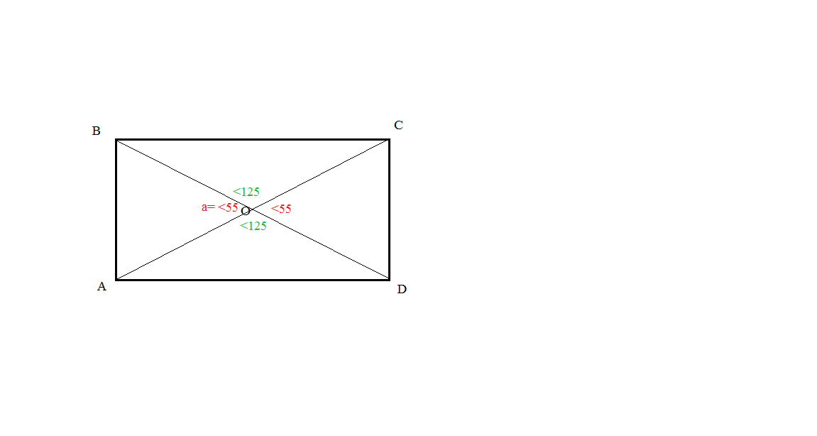 Произведение диагоналей пополам. Дано ABCD прямоугольник найти угол Cod. Диагональ угла. ABCD прямоугольник найти угол Cod и угол ACB.