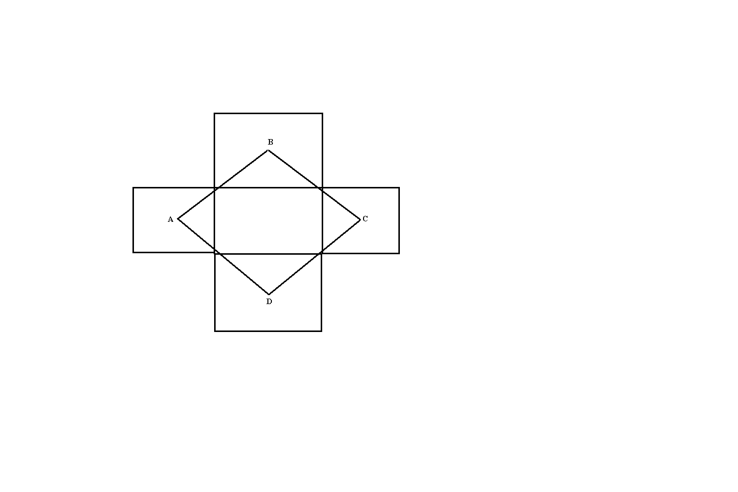 Построй квадрат со стороной 2