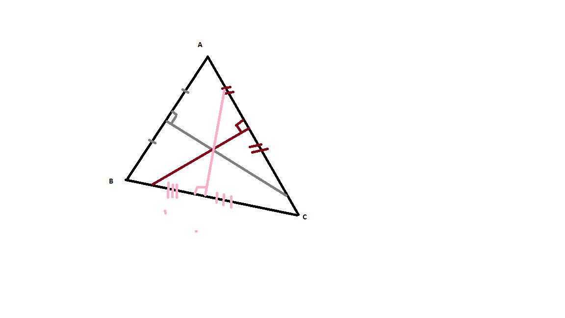 Серединный перпендикуляр к сторонам остроугольного. Перпендикуляр остроугольного треугольника. Серединный перпендикуляр в остроугольном треугольнике. Серединный перпендикуляр в прямоугольном треугольнике. Перпендикулярно остроугольного треугольника.