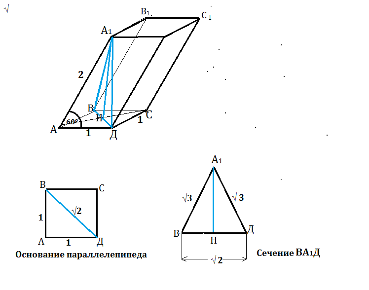 Высота с боковым ребром наклонного параллелепипеда. Наклонный параллелепипед с основанием квадрат. Основание наклонного параллелепипеда квадрат со стороной 1. Объем наклонного параллелепипеда. Боковое ребро наклонного параллелепипеда.