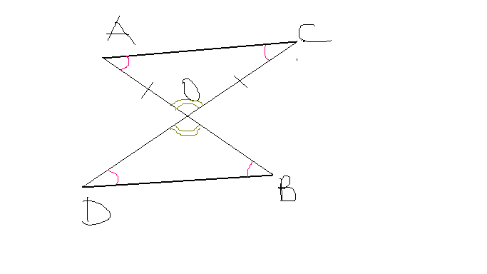 Докажите равенство треугольников aco и BDO. Отрезки ab и CD пересекаются в точке o причём co bo и ao od. Докажите равенство треугольников aco и dbo. Рисунок пересекающиеся линии ab и ce в точке o.