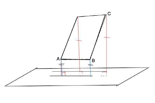 Прямоугольник и плоскость расположение. На плоскости Альфа лежит прямоугольник. А параллельна альфа б перпендикулярна альфа