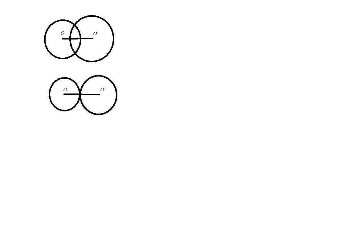 Общие точки окружностей. Точки о4,о5, о6, о7, а5 черчение. Восьмерка маленький круг между двумя большими. Три равные окружности имеют общую точку