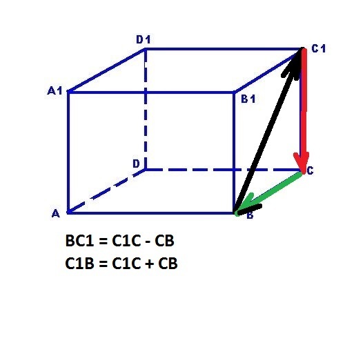 Дан параллелепипед abcda1b1c1d1 укажите вектор равный сумме векторов b1c1 ab dd1 cb1 bc a1a
