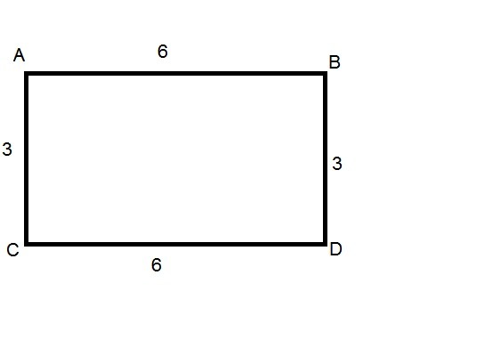Прямоугольник 18 квадратных сантиметров