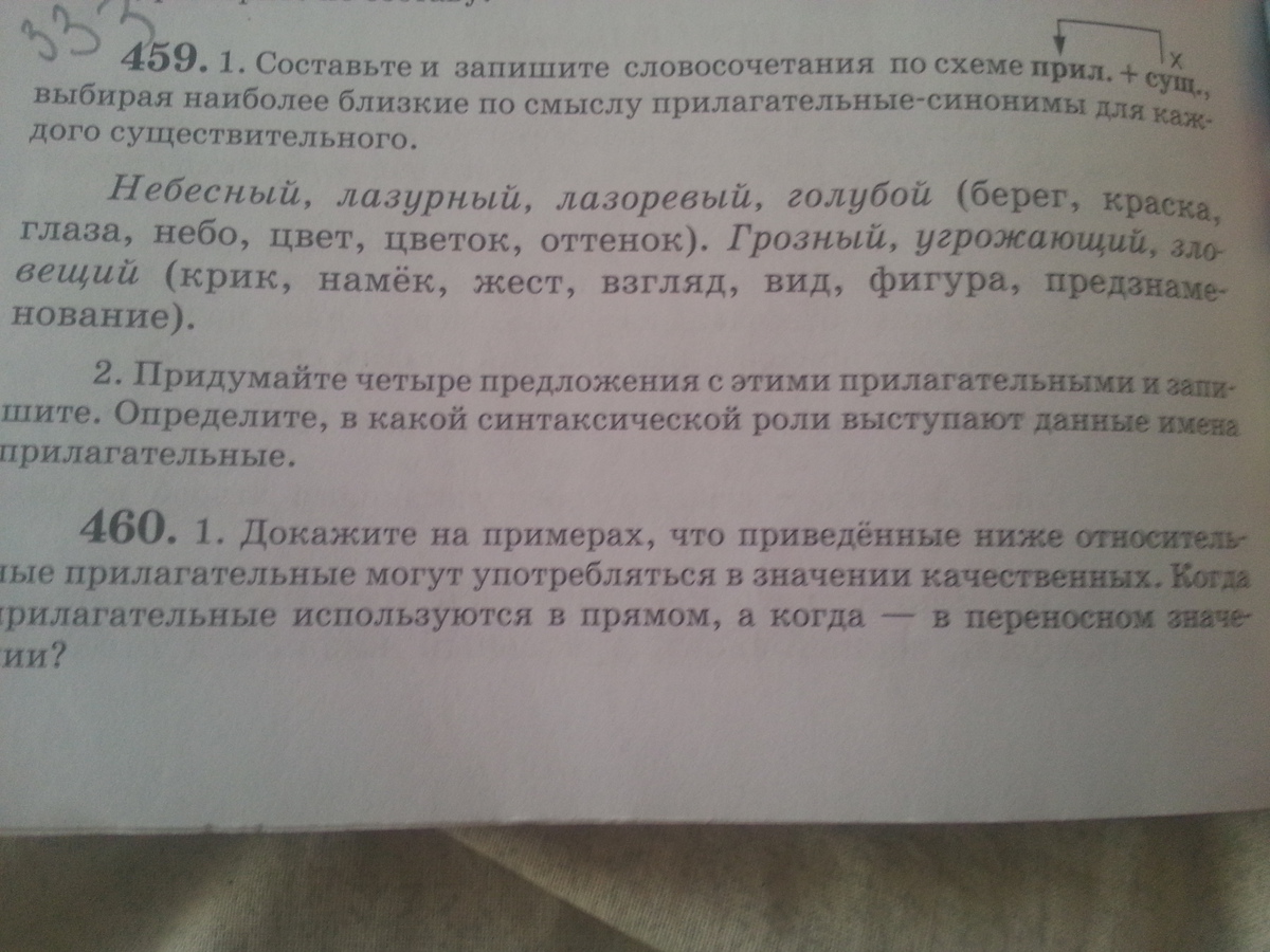 Русский язык 7 класс номер 459