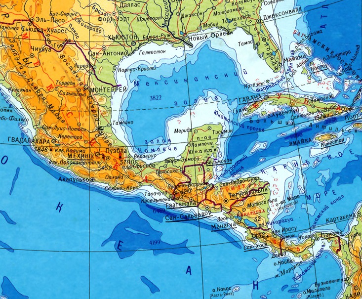 На побережье мексиканского залива расположена. Северная Америка мексиканский залив. Море Карибское географическая карта Северная Америка. Карибское море на карте. Острова между Северной и Южной Америкой.