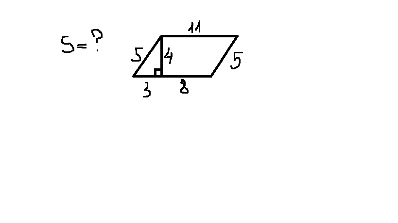 Найдите площадь параллелограмма изображенного на рисунке 10