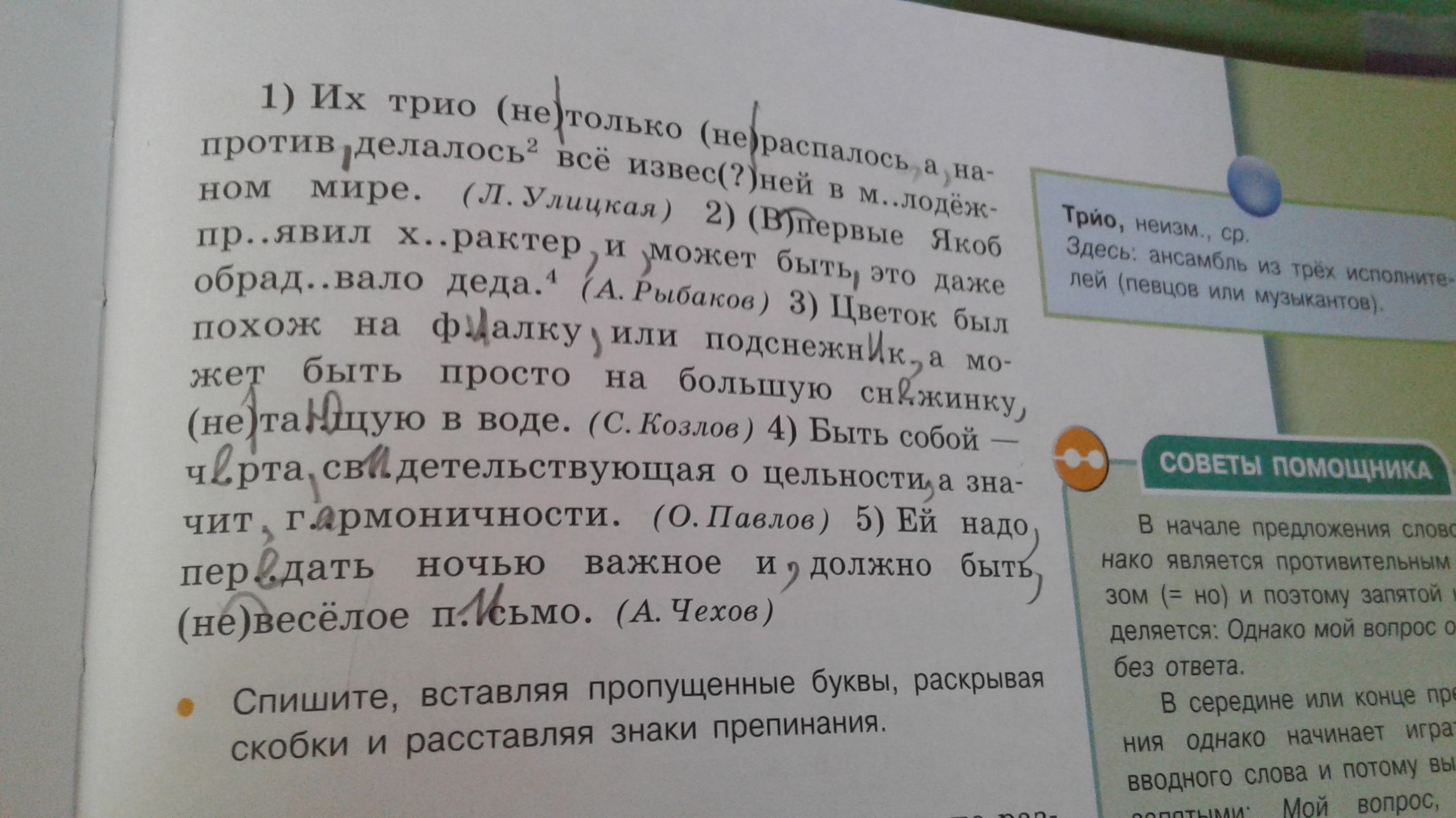 Текст списать 8 класс русский