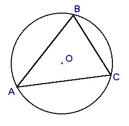 В треугольнике вписана окружность вычислите углы треугольника