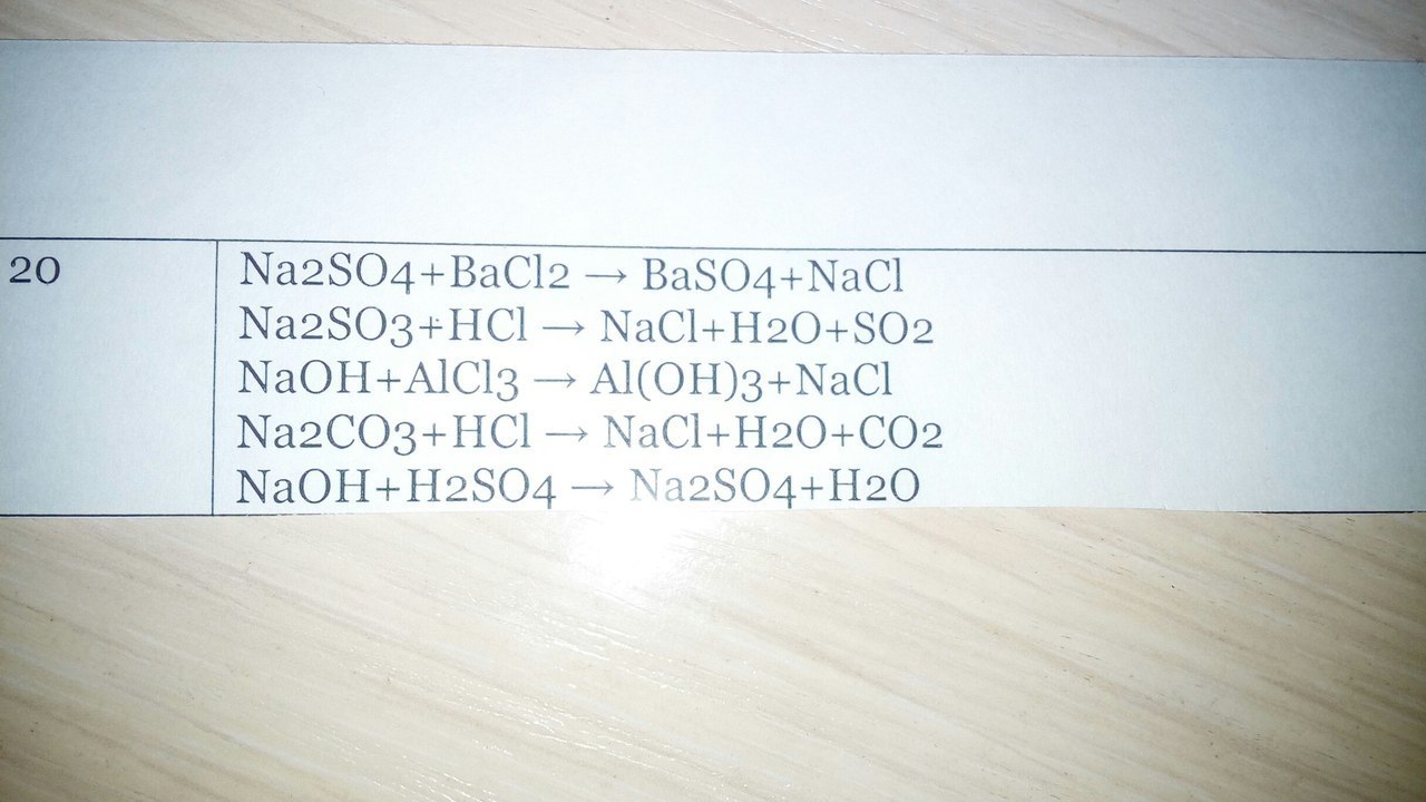 Полное и сокращенное ионное уравнение na2co3 hcl