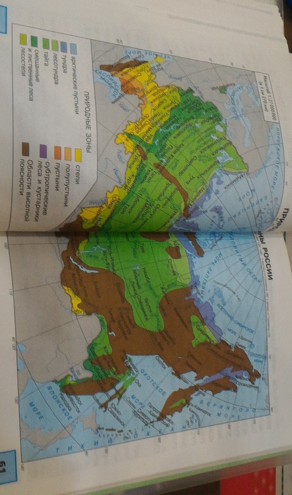 Помогите ответить на вопрос 4 класс ВОПРОС как ты думаешь почему на карте природных зон горные области закрашены особым цветом?